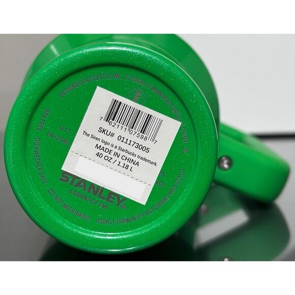 Stanley x Starbucks 2025 PEARL GREEN 40oz Tumbler - Picture 4 of 4